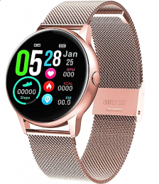 VOGUE SMARTWATCH COSMIC 200151M ΜΕ ΡΟΖ ΕΠΙΧΡΥΣΩΜΈΝΟ ΑΤΣΆΛΙΝΟ ΜΠΡΑΣΕΛΈ