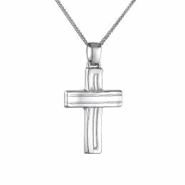 Σταυρός μοντέρνος σκέτος με σχέδιο unisex Κ14.CRW 90118