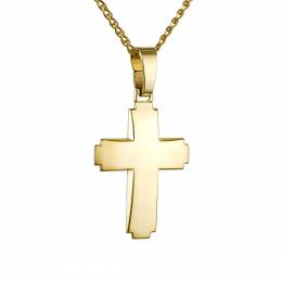 Λούστρε πομπέ σταυρός unisex K14.CRG 90270