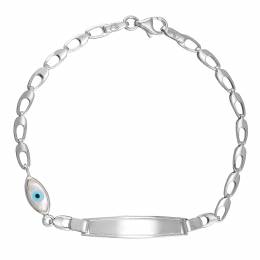 Ταυτότητα Unisex με φίλντισι ματακι 9Κ TPW 0609