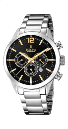 Χρονογράφος Festina με μεταλλικό μπρασελέ  F20343/4
